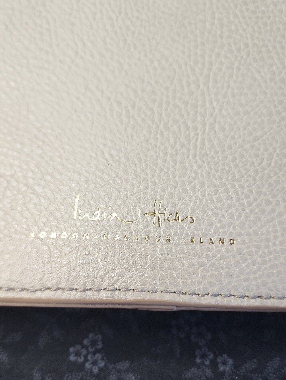 India Hicks "Big Zipper" Pebble Leather Clutch - Picture 2 of 11